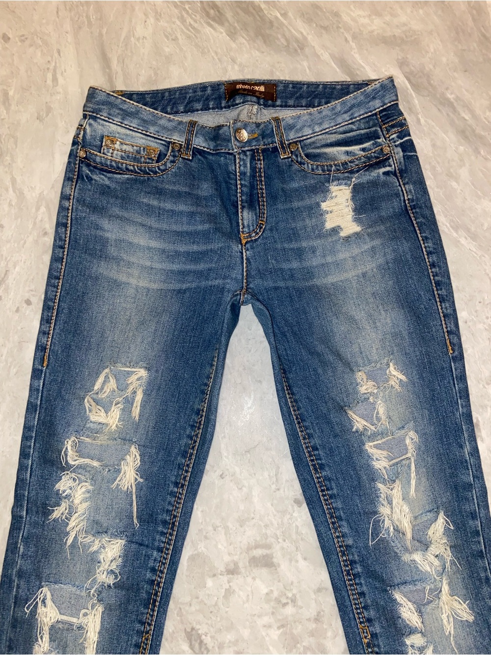 Roberto Cavalli Vintage Distressed Jeans